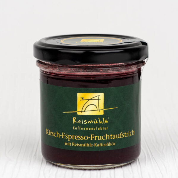 Kirsch-Espresso-Fruchtaufstrich mit Kaffeelikoer von der Reismuehle Kaffeemanufaktur