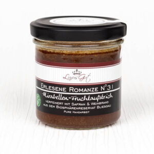 Mirabellen-Marmelade aus dem Biosphaerenreservat Bliesgau verfeinert mit Safran & Weinbrand